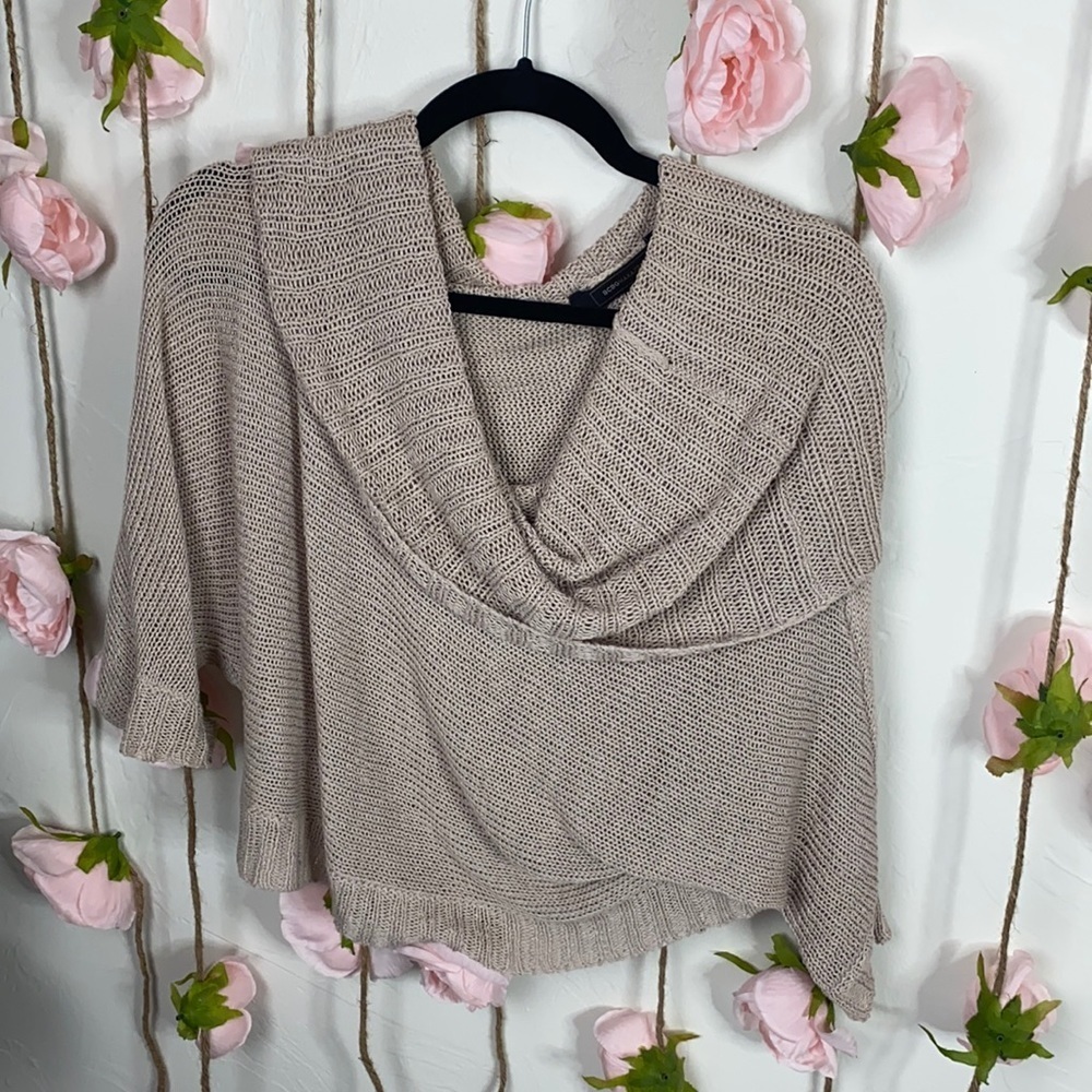 Beige Cowl Neck Sweater